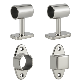 Handrail Supports Oval Classic D25 Center Stainless Steel Handrail Supports Oval Classic D25 Center Stainless Steel
