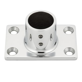 Square Base 90° Straight D22mm Stainless Steel