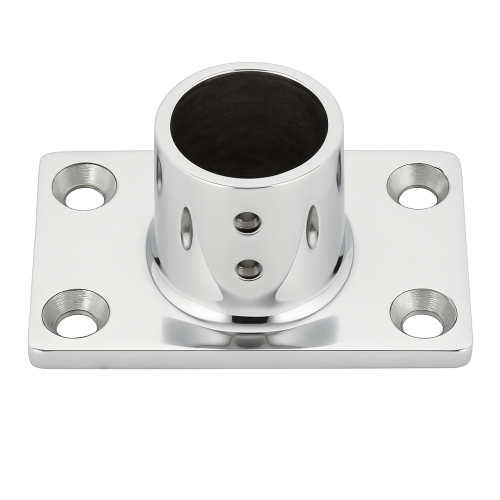 Square Base 90° Straight D22mm Stainless Steel Square Base 90° Straight D22mm Stainless Steel