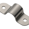 Pontet plat en inox pour tube D 25 mm