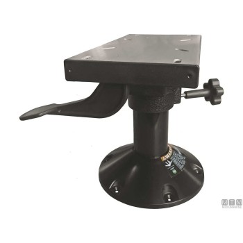 Master Seat Pedestal - Fixed Height Black Aluminum 330mm
