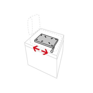 Seats Base With Slide 338 x 182 x H70mm Seats Base With Slide 338 x 182 x H70mm