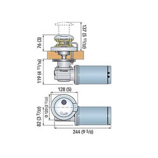Windlass Quick Rider 500W-D 12v- with Drum -6mm chain Windlass Quick Rider 500W-D 12v- with Drum -6mm chain