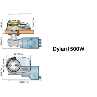 Anchor Windlass Quick Dylan 1500W - without Drum - 12v 1500wt - 10mm chain Anchor Windlass Quick Dylan 1500W - without Drum - 12v 1500wt - 10mm chain