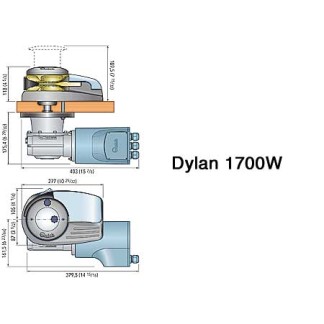 Anchor Windlass Quick Dylan 1500W - without Drum - 12v 1500wt - 10mm chain Anchor Windlass Quick Dylan 1500W - without Drum - 12v 1500wt - 10mm chain