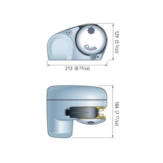 Guindeau Quick Genius GP2, 150 W, 12 V, pour chaîne D 6 mm