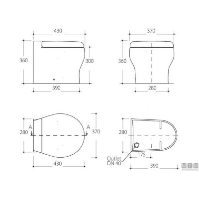 Toilet Tecma Elegance 2G 12v Short Toilet Tecma Elegance 2G 12v Short