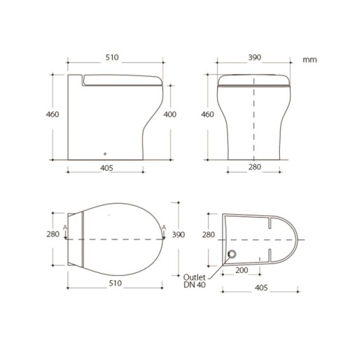 Marine Toilet Tecma Silence Plus 2G 12V (All-in-One SFT Panel) Marine Toilet Tecma Silence Plus 2G 12V (All-in-One SFT Panel)
