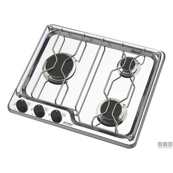 Stainless Steel Cooker Techimpex Lipari 2-Burner 470 x 340 mm Stainless Steel Cooker Techimpex Lipari 2-Burner 470 x 340 mm