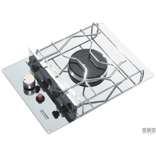 Stainless Steel Cooker Techimpex Burano 3-Burner 470 x 390 mm
