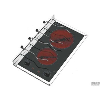 Ceramic Cooker Techimpex Torres 4-Burner  500 x 510 mm