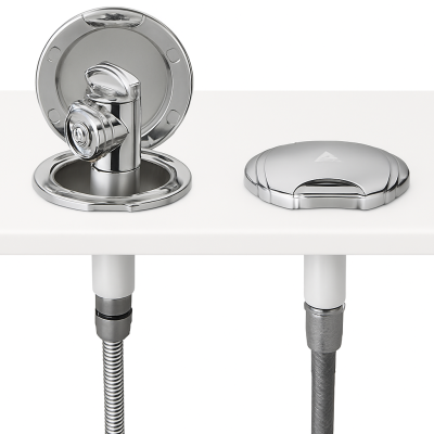 Mona Shower Kit - Chromed