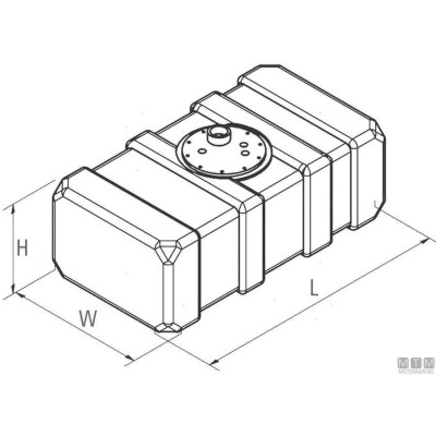 Water Tank 70lt 650 x 410 x h300mm