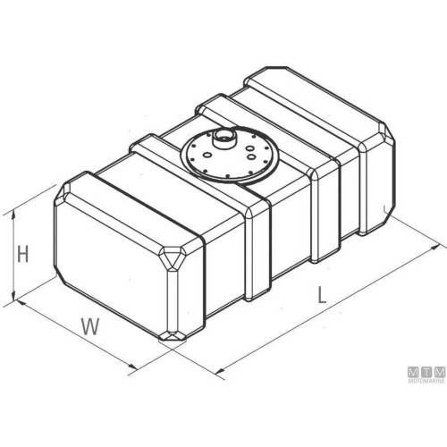 Water Tank 70lt 650 x 410 x h300mm