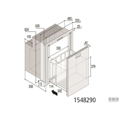 Fridge Vitrifrigo DW62i