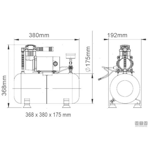 Air compresor Marco M3 24v Air compresor Marco M3 24v