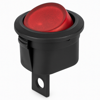FLN IP65 Runde LED Kippschalter - Rot