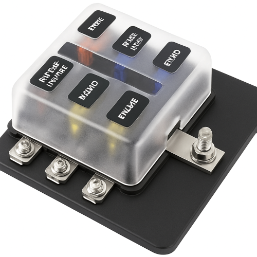 Fuse Holder for 10 Standard (Unival) Fuses 85 x 100 x h35MM