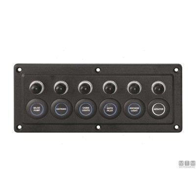 6-Position Microswitch Control Panel 210x90mm 6-Position Microswitch Control Panel 210x90mm