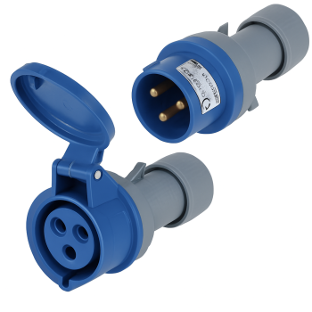 Electrical Connector IP44 Male 3 Poles 16amp