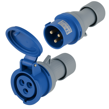Electrical Connector Female IP44 3 Poles 16amp