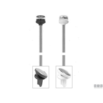 All-round Plug-in Angled-Base LED Pole Lights <20m H 60 cm Body Black