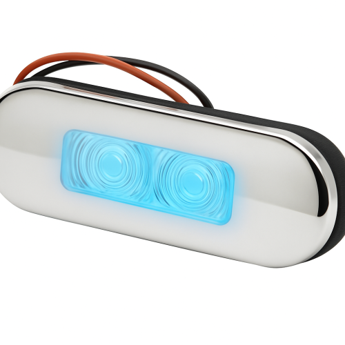 Elliptische LED-Höflichkeitsleuchte 86 x 31mm Weißes Tageslicht Elliptische LED-Höflichkeitsleuchte 86 x 31mm Weißes Tageslicht