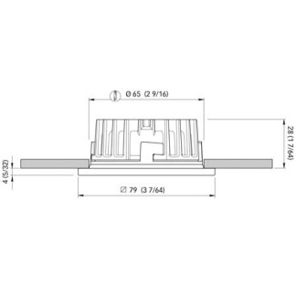 Led Spotlight Quick Marina 79 x 79 x H4.5mm - Warm 3000