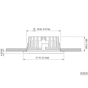 Led Spotlight Quick Marina 79 x 79 x H1.5mm - daylight 4000 k Led Spotlight Quick Marina 79 x 79 x H1.5mm - daylight 4000 k
