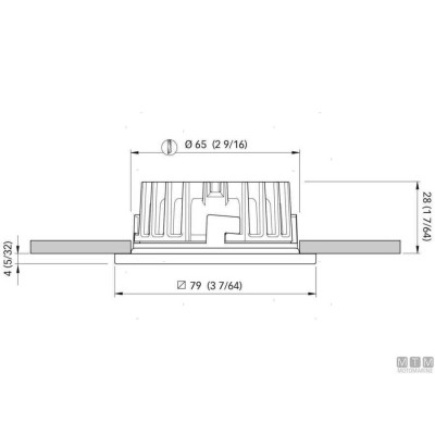 Led Spotlight Quick Marina 79 x 79 x H1.5mm  - daylight 4000 k