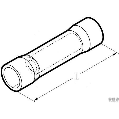 100PCS Insulated Butt Connectors for 0.25-1.5MM Cables 100PCS Insulated Butt Connectors for 0.25-1.5MM Cables