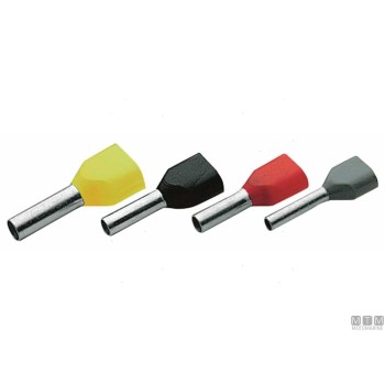 Twin Pre-Insulated End Caps for Cables 2X1.5MM2 - Pack of 100