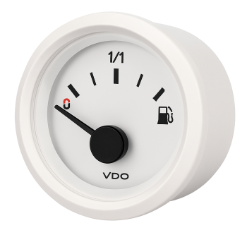 Fuel Gauge VDO white (240-30 ohm) 52mm