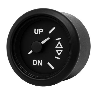 Trimmanzeige 0-190 Ohm Auf-Ab Uflex Ultra Schwarz 52mm Trimmanzeige 0-190 Ohm Auf-Ab Uflex Ultra Schwarz 52mm