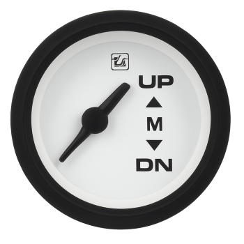 Trim Gauge Up & Down 0-190 Ohm Uflex Ultra White 52mm