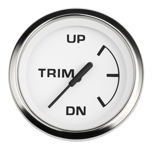 Trim Gauge Up & Down 0-190 Ohm Uflex Ultra White 52mm Trim Gauge Up & Down 0-190 Ohm Uflex Ultra White 52mm
