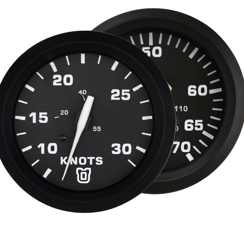 GPS Speedometer 60 knots Uflex Ultra Black 85mm GPS Speedometer 60 knots Uflex Ultra Black 85mm