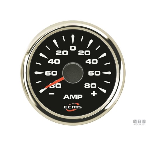 Öldruckmessgerät Schwarz - Verchromt ECMS 0-30 bar 52 mm Öldruckmessgerät Schwarz - Verchromt ECMS 0-30 bar 52 mm