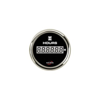 Rudder Angle Indicator ECMS Black- Chromed ( Port-Starboard) 52mm