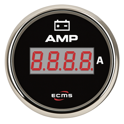 Analogic Ammeter with Shunt ECMS Black and Chromed -80+80a 52 mm Analogic Ammeter with Shunt ECMS Black and Chromed -80+80a 52 mm