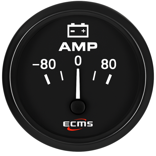 Analogic Ammeter with Shunt ECMS Black -80+80a 52 mm Analogic Ammeter with Shunt ECMS Black -80+80a 52 mm