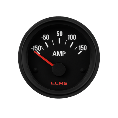 Amperemeter mit Shunt ECMS Komplett Schwarz -150 +150A Amperemeter mit Shunt ECMS Komplett Schwarz -150 +150A