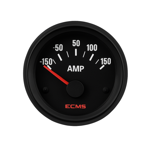 Amperemeter mit Shunt ECMS Komplett Schwarz -150 +150A Amperemeter mit Shunt ECMS Komplett Schwarz -150 +150A