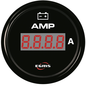 Ammeter with shunt ECMS All Black -150 +150a