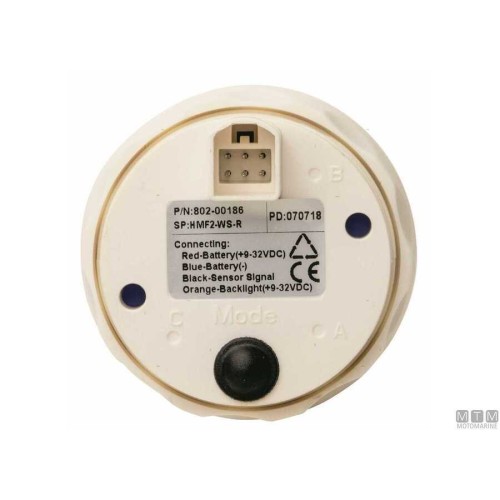 Trim Gauge ECMS White 0-190 Ohm 52mm