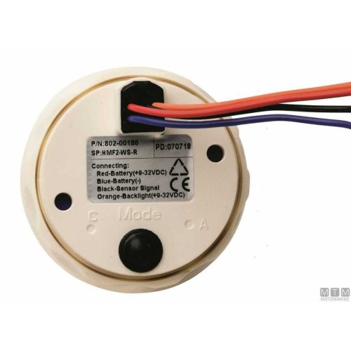 Trim Gauge ECMS White 0-190 Ohm 52mm