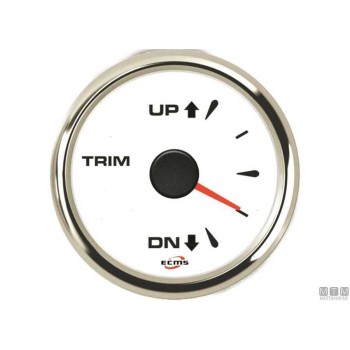 Trim Gauge ECMS White 0-190 Ohm 52mm