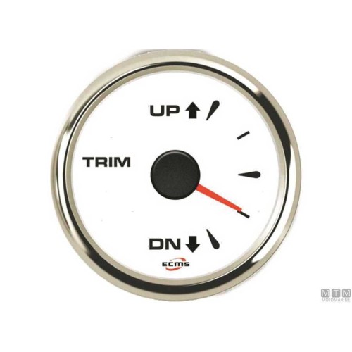 Trim Gauge ECMS White 0-190 Ohm 52mm
