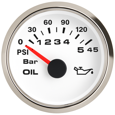 Trim Gauge ECMS White 0-190 Ohm 52mm