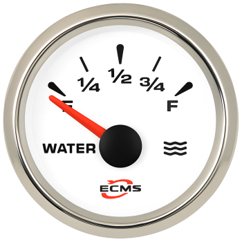 ECMS 52mm Trim Indicator 167-10 White and chromed ECMS 52mm Trim Indicator 167-10 White and chromed